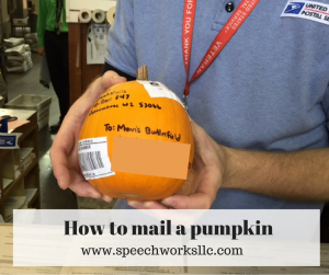 Learn how to mail a pumpkin